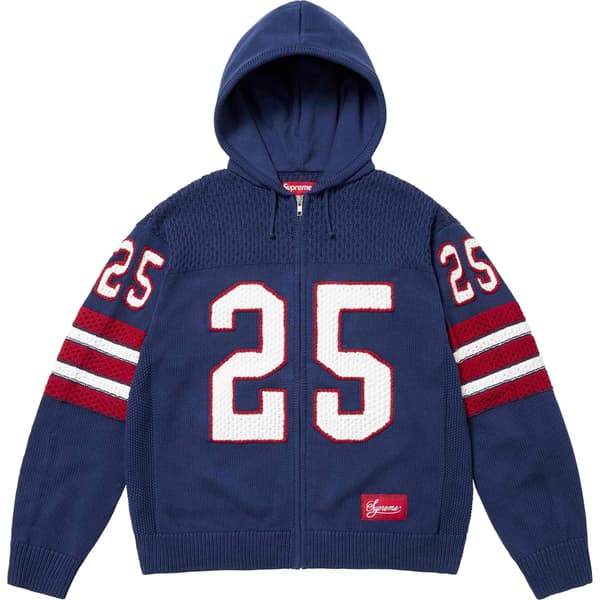 Supreme Sport Zip Up Hooded Sweater - Navy (front)