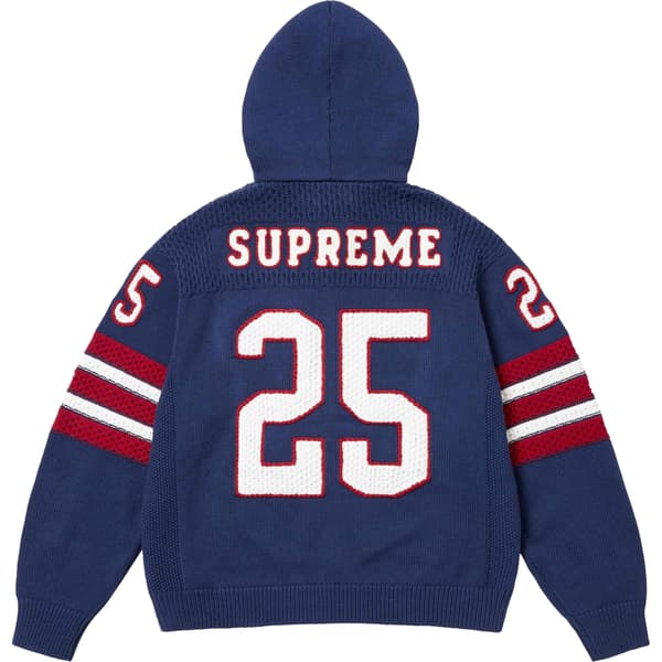 Supreme Sport Zip Up Hooded Sweater - Navy (front)