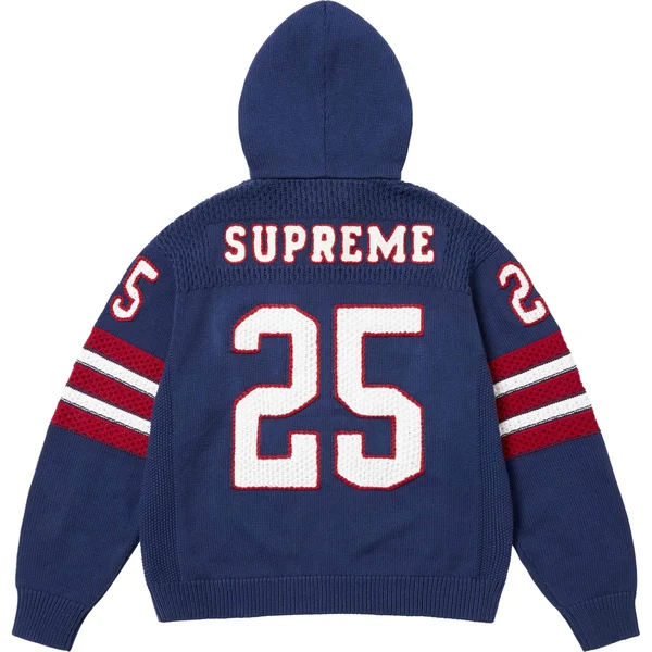 Supreme Sport Zip Up Hooded Sweater - Navy (front)