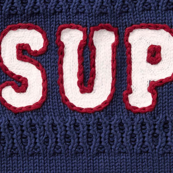 Supreme Sport Zip Up Hooded Sweater - Navy (front)