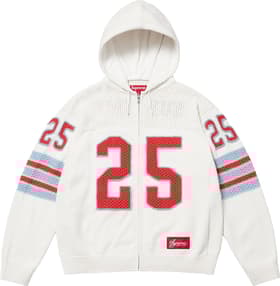 Supreme Sport Zip Up Hooded Sweater White