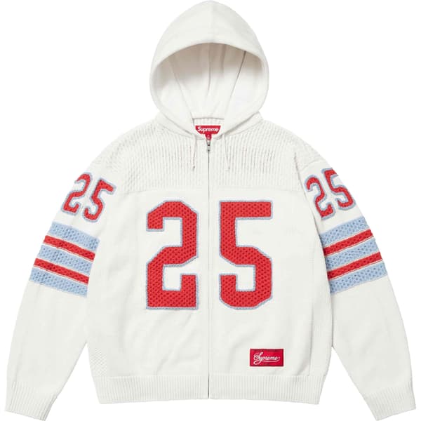 Supreme Sport Zip Up Hooded Sweater - White (front)
