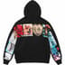 Supreme Spread Zip Up Hooded Sweatshirt - Black (front)