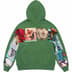 Supreme Spread Zip Up Hooded Sweatshirt - Dusty Green (front)