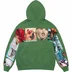Supreme Spread Zip Up Hooded Sweatshirt - Dusty Green (front)