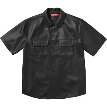 Supreme S/S Leather Work Shirt