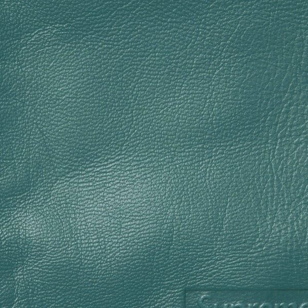 Supreme S/S Leather Work Shirt - Dusty Teal (front)