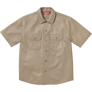 Supreme S/S Leather Work Shirt
