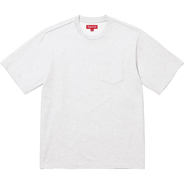 Supreme S/S Pocket Tee - Ash Grey (front)