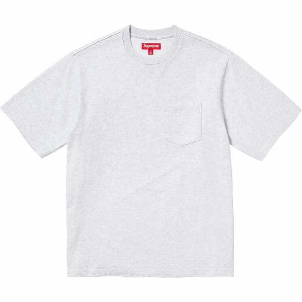 Supreme S/S Pocket Tee - Ash Grey (front)