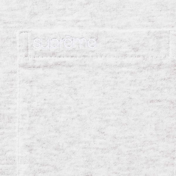 Supreme S/S Pocket Tee - Ash Grey (front)