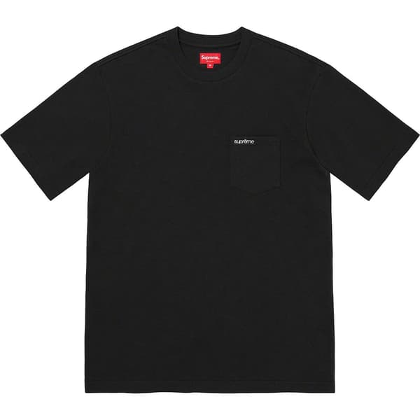 Supreme S/S Pocket Tee - Black (front)