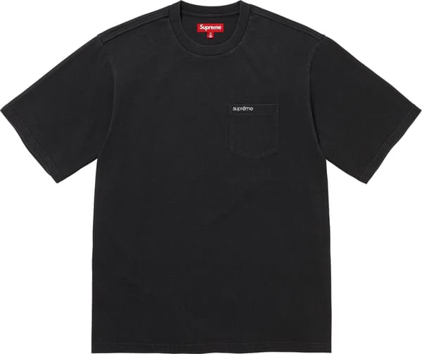 Supreme S/S Pocket Tee - Black (front)