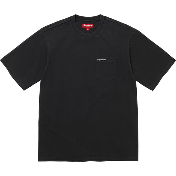 Supreme S/S Pocket Tee - Black (front)