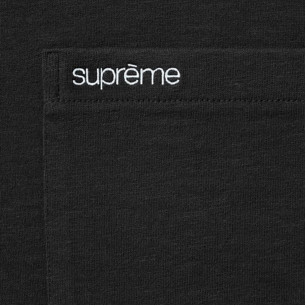 Supreme S/S Pocket Tee - Black (front)