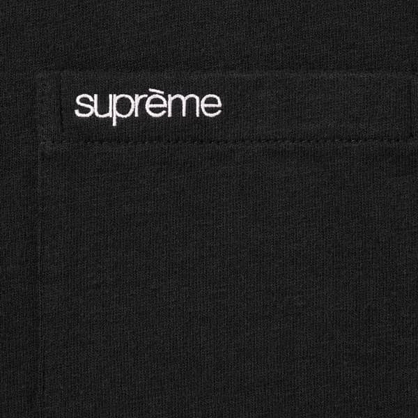 Supreme S/S Pocket Tee - Black (front)