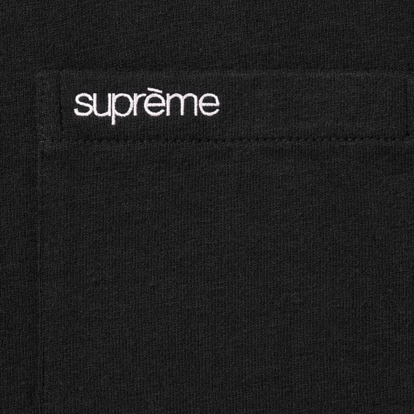 Supreme S/S Pocket Tee - Black (front)
