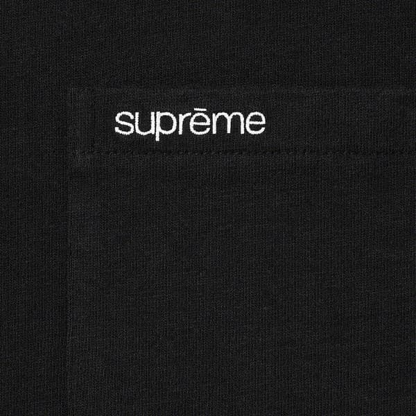 Supreme S/S Pocket Tee - Black (front)