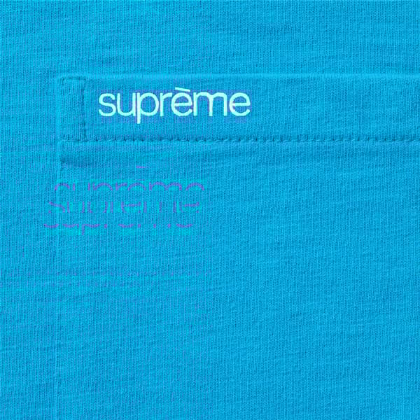Supreme S/S Pocket Tee - Bright Blue (front)
