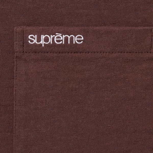 Supreme S/S Pocket Tee - Brown (front)
