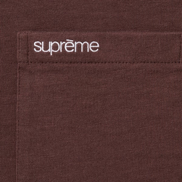 Supreme S/S Pocket Tee - Brown (front)