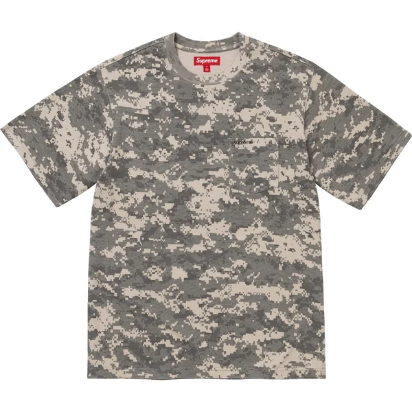 Supreme S/S Pocket Tee - Digi Camo (front)