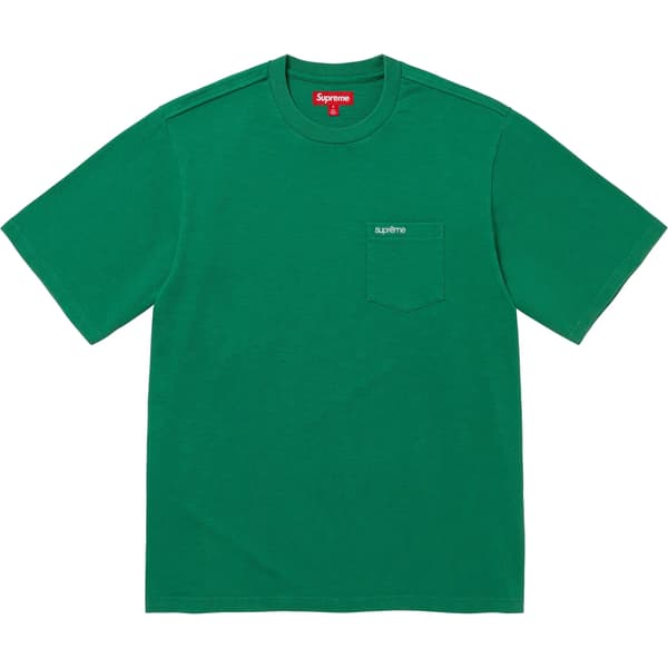 Supreme S/S Pocket Tee - Green (front)