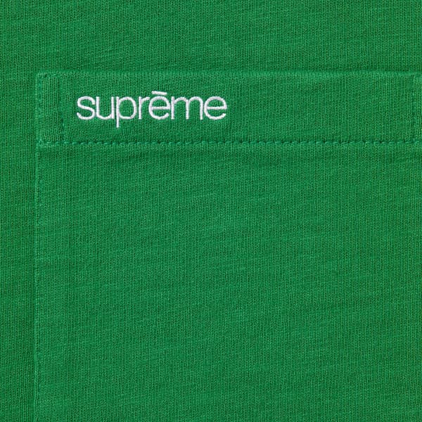 Supreme S/S Pocket Tee - Green (front)