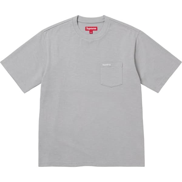 Supreme S/S Pocket Tee - Grey (front)