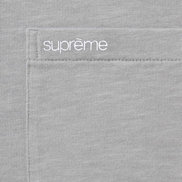 Supreme S/S Pocket Tee - Grey (front)
