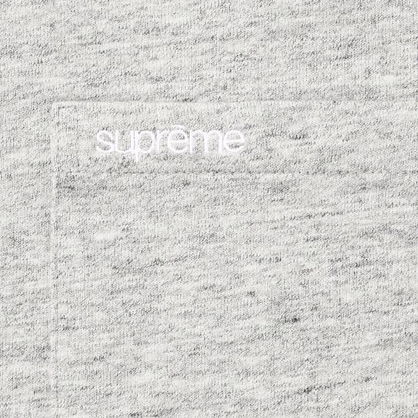 Supreme S/S Pocket Tee - Heather Grey (front)