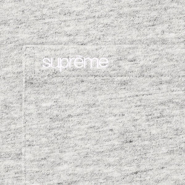 Supreme S/S Pocket Tee - Heather Grey (front)