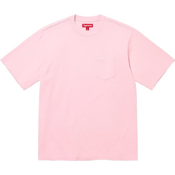 Supreme S/S Pocket Tee - Light Pink (front)