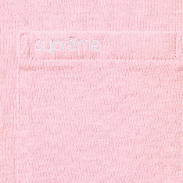 Supreme S/S Pocket Tee - Light Pink (front)
