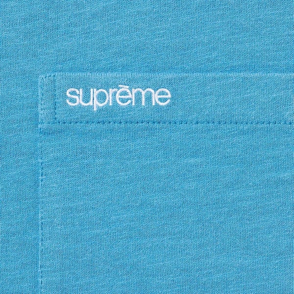 Supreme S/S Pocket Tee - Light Slate (front)