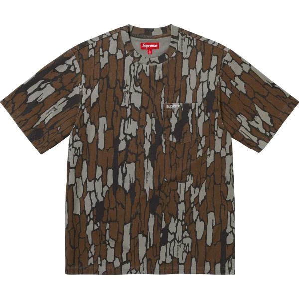 Supreme S/S Pocket Tee - Mossy Oak® Trebark® Camo (front)
