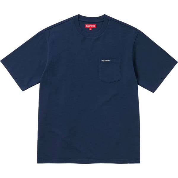 Supreme S/S Pocket Tee - Navy (front)