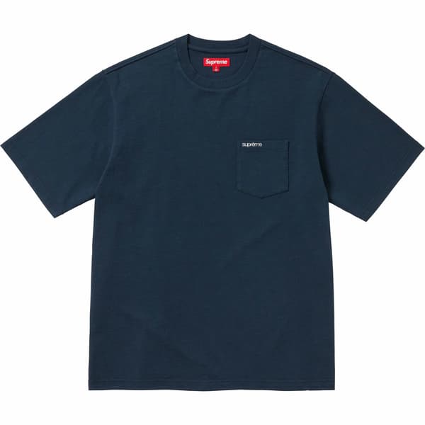 Supreme S/S Pocket Tee - Navy (front)