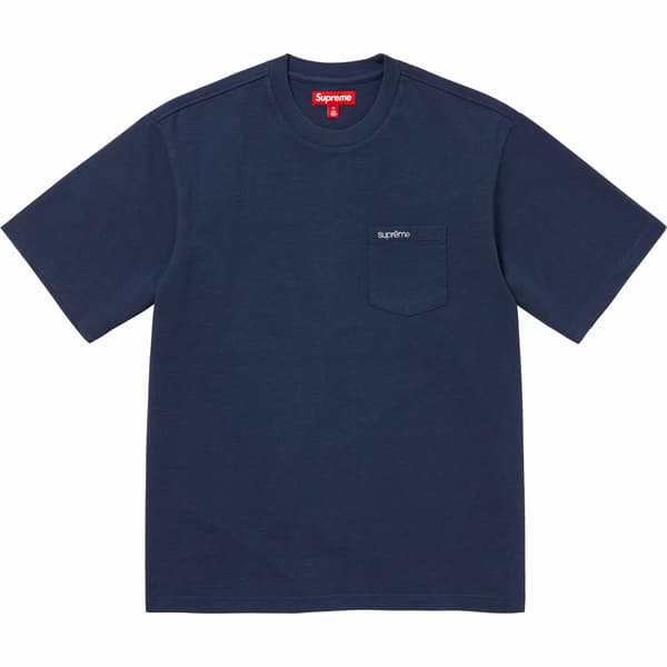 Supreme S/S Pocket Tee - Navy (front)