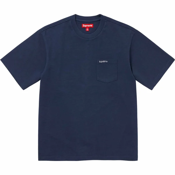 Supreme S/S Pocket Tee - Navy (front)