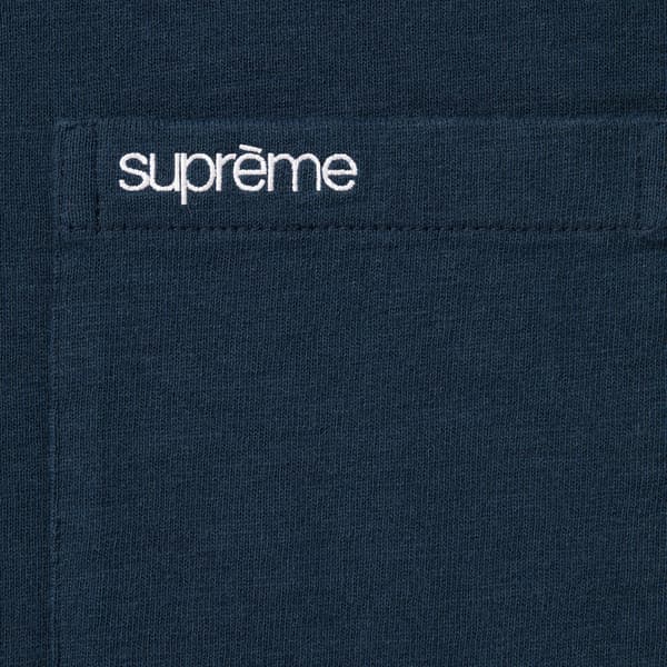 Supreme S/S Pocket Tee - Navy (front)