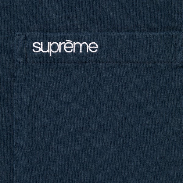 Supreme S/S Pocket Tee - Navy (front)