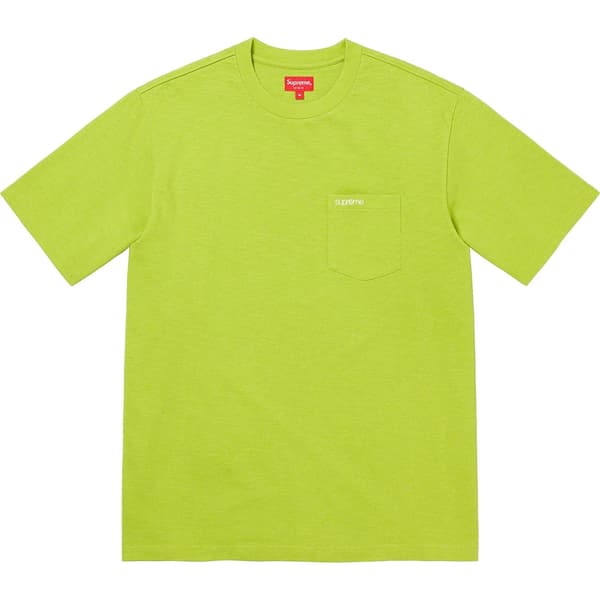 Supreme S/S Pocket Tee - Pale Green (front)