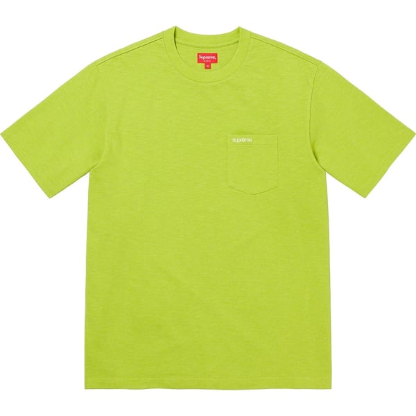 Supreme S/S Pocket Tee - Pale Green (front)