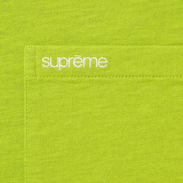 Supreme S/S Pocket Tee - Pale Green (front)