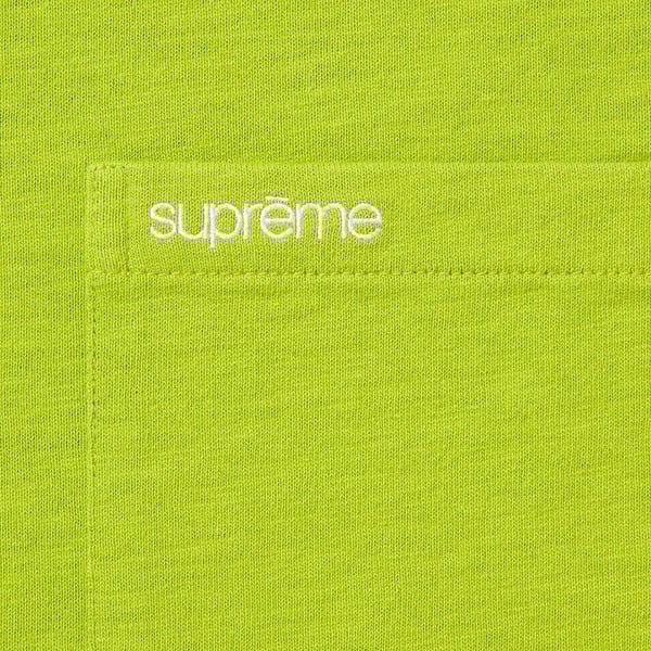 Supreme S/S Pocket Tee - Pale Green (front)