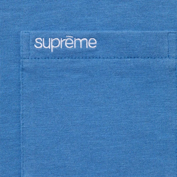 Supreme S/S Pocket Tee - Pale Royal (front)