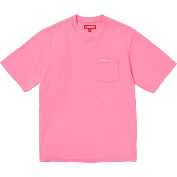 Supreme S/S Pocket Tee - Pink (front)