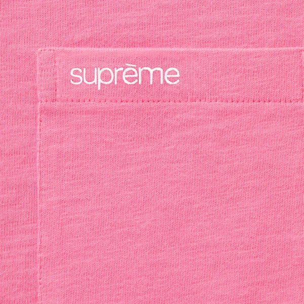 Supreme S/S Pocket Tee - Pink (front)