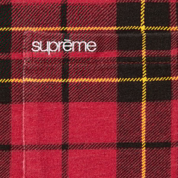 Supreme S/S Pocket Tee - Plaid (front)
